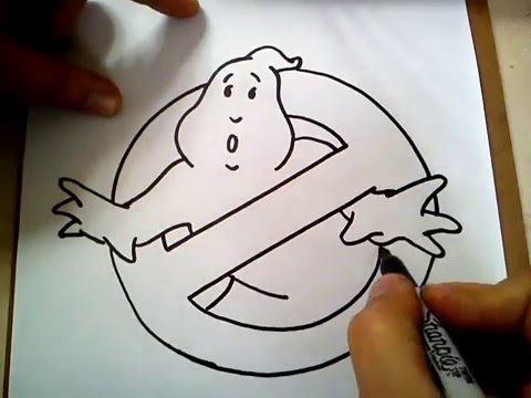 480x360 Como Dibujar El Logo De Los Cazafantasmas How To Draw - Ghostbusters Logo Drawing
