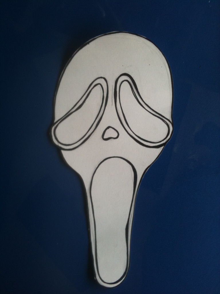 768x1024 how to make ghostface - Ghostface Drawing