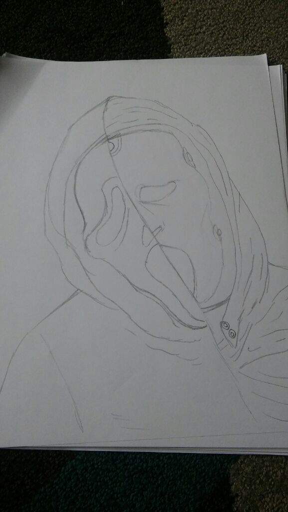 577x1024 scream ghost face - Ghostface Drawing