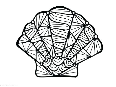 473x355 giant clam coloring - Giant Clam Drawing