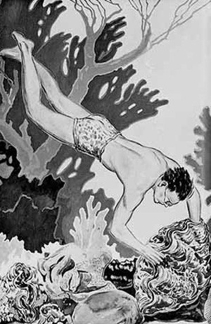 300x460 the pearl of allah natural history magazine - Giant Clam Drawing