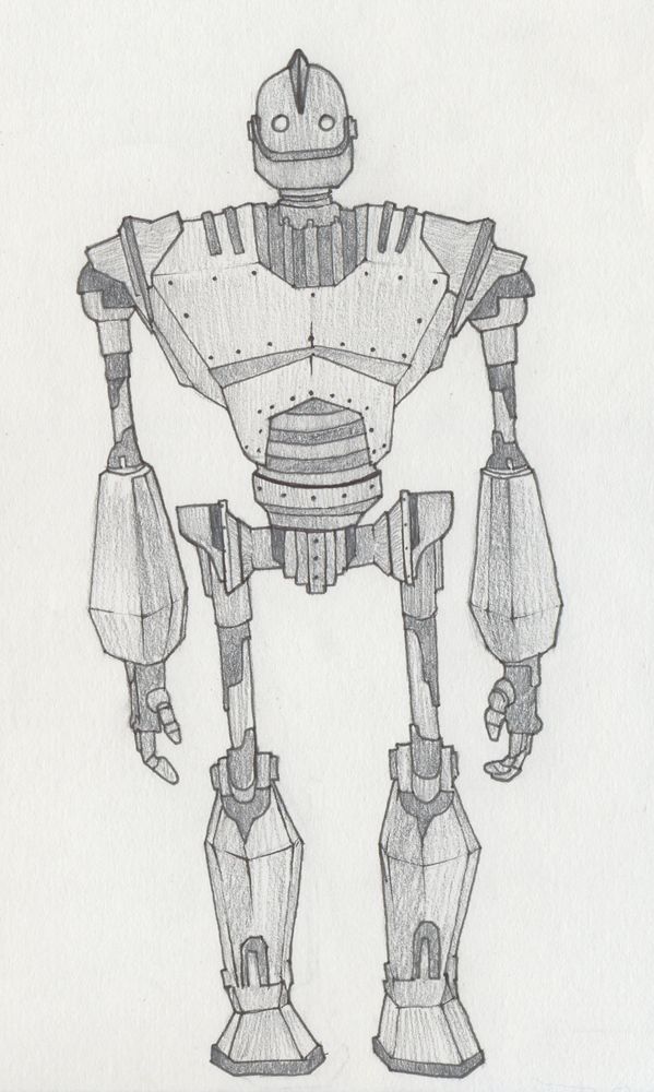 599x1000 iron giant sketch - Giant Drawing