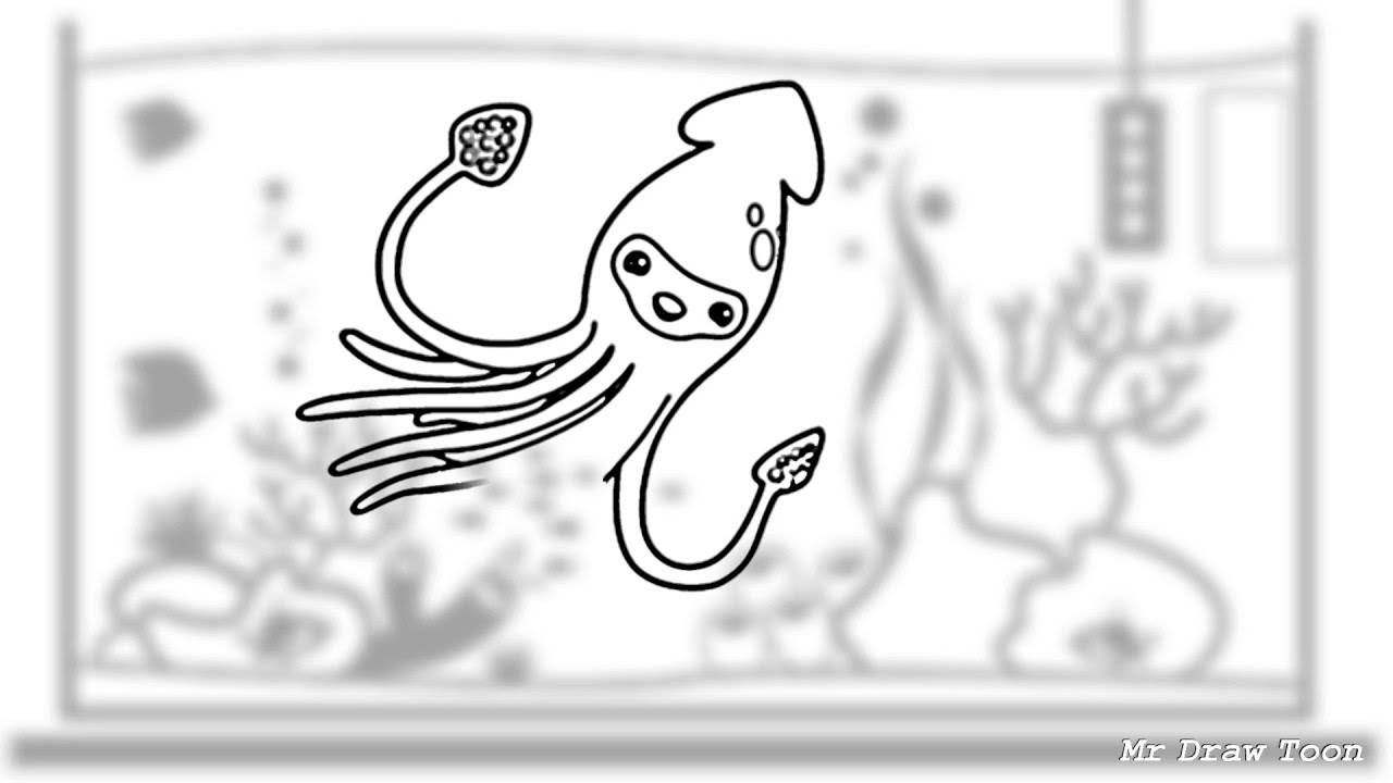 1280x720 Giant Squid - Giant Squid Drawing