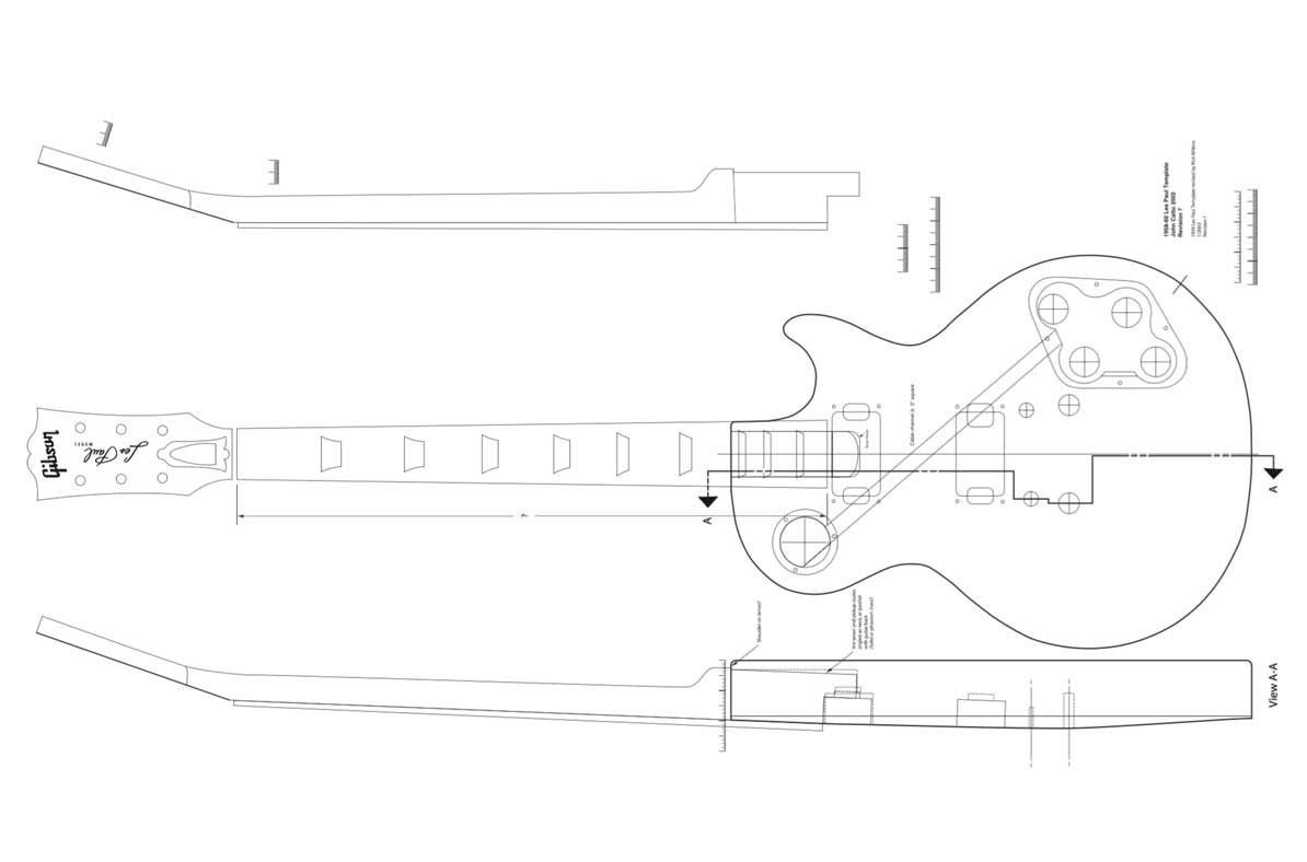 Чертежи les paul