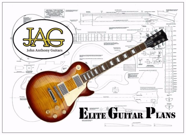 640x467 luthiers project plan to build your own gibson les paul guitar - Gibson Les Paul Drawing