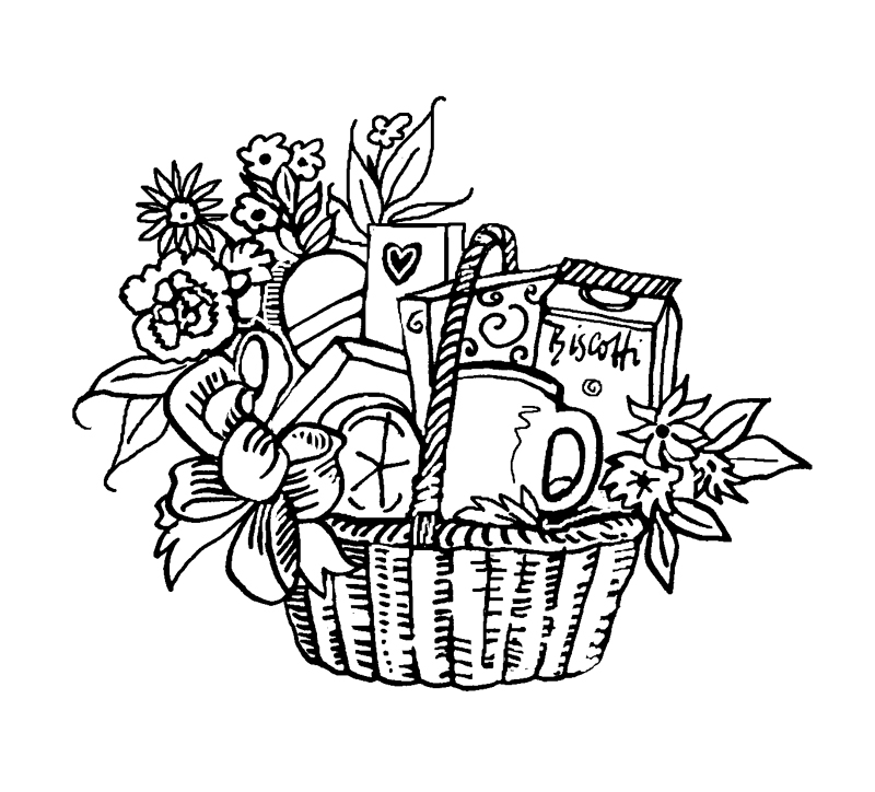 800x724 Galleria Ann Miller - Gift Basket Drawing
