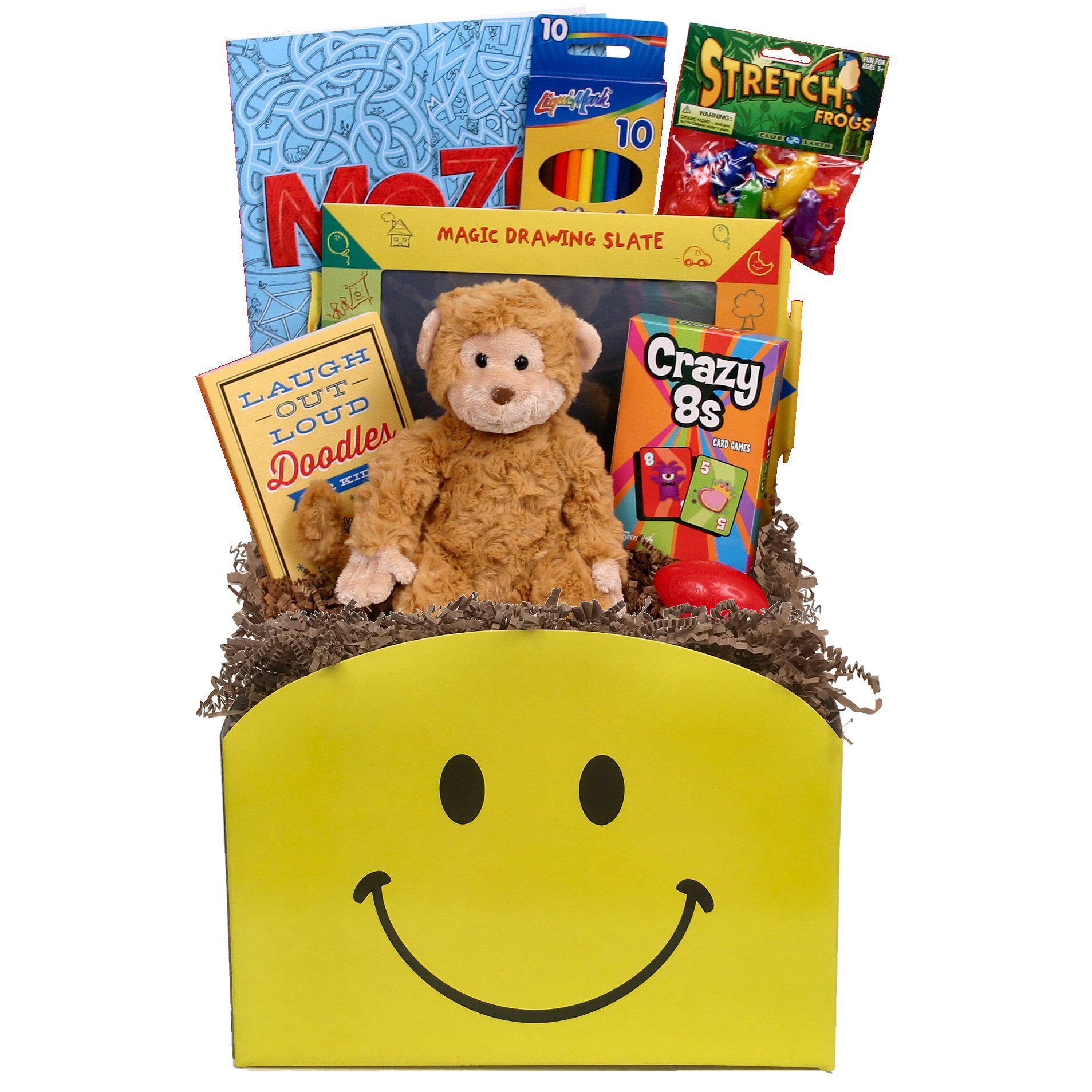 1907x1907 Monkeyshines Get Well Gift Basket Beyond Bookmarks - Gift Basket Drawing