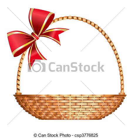 450x470 vector gift basket vector illustration festive gift basket - Gift Basket Drawing