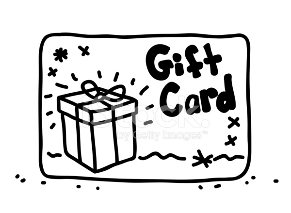 600x439 Gift Card Sketch Stock Vector - Gift Card Drawing