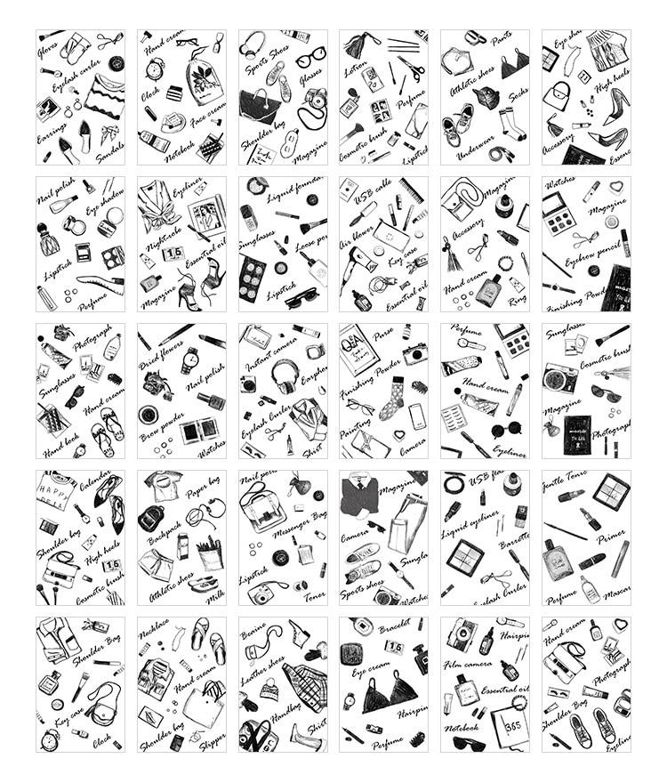 750x871 pen drawing girl stuff theme card multi use scrapbooking - Gift Card Drawing