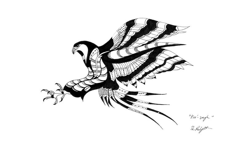 794x504 Bird Art Card Pen Ink Drawing X Native Etsy - Gift Card Drawing