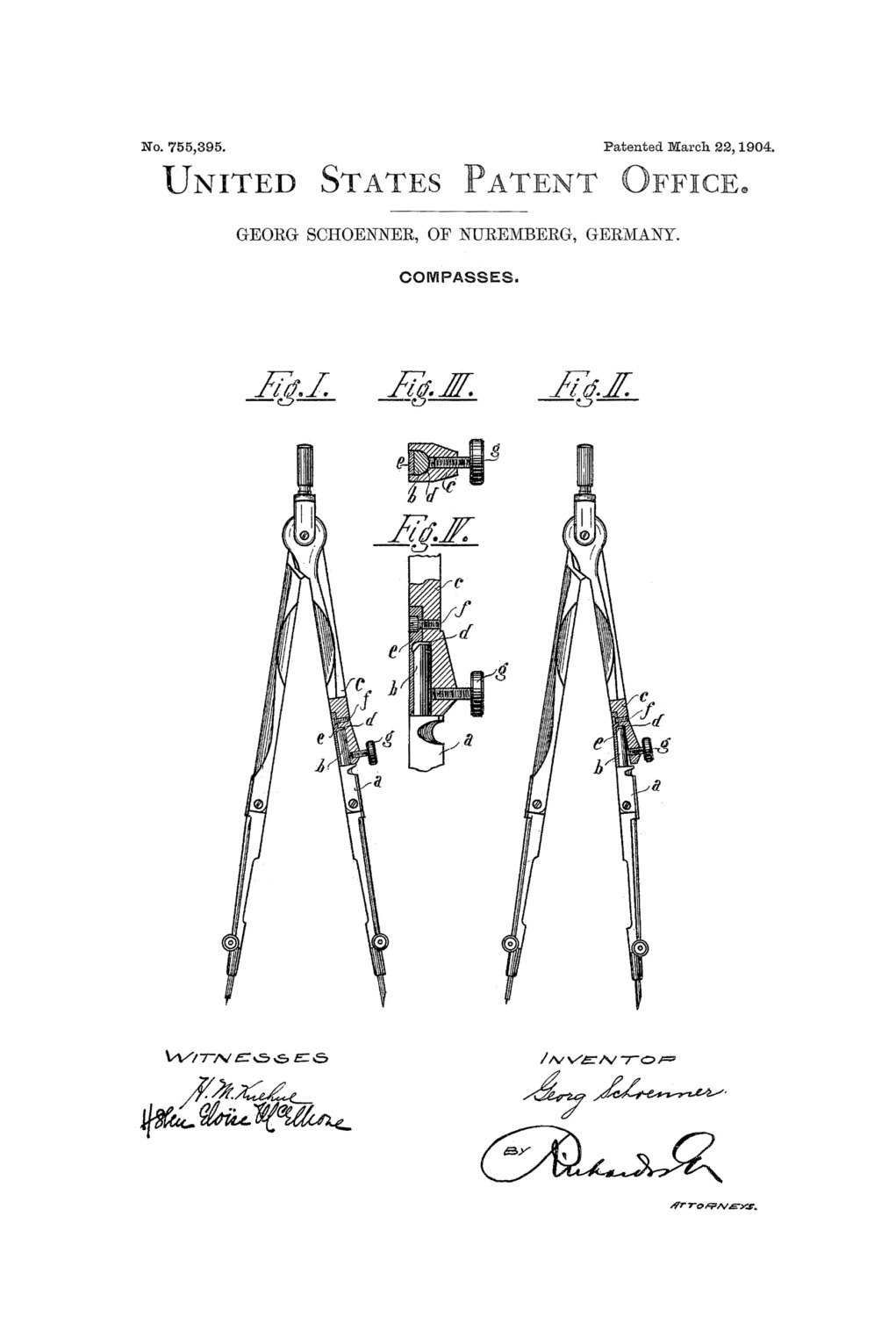 1021x1500 drawing compass patent patent print, wall decor, office decor - Gift Drawing