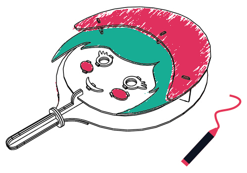 499x350 Litu Children Gift Drawing Kids Blank Mask Painting Diy Toy - Gift Drawing