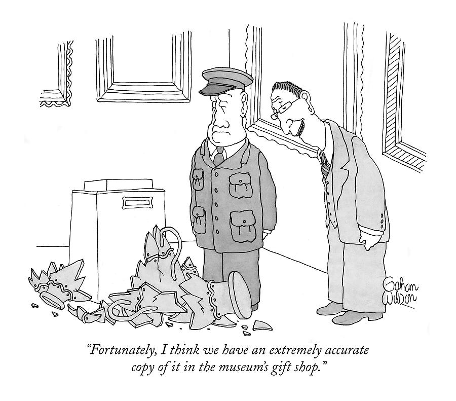 900x791 Fortunately Drawing - Gift Shop Drawing