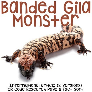 350x350 gila monster worksheets teaching resources teachers pay teachers - Gila Monster Drawing