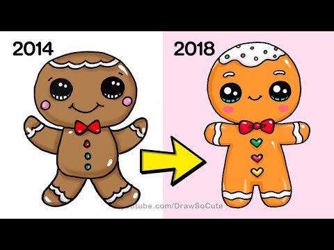480x360 how to draw a gingerbread man easy new safe videos for kids - Ginger Bread Man Drawing