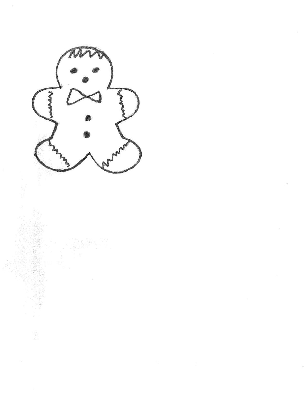 1265x1638 gingerbread drawing - Gingerbread Drawing