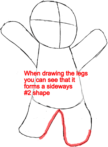 350x479 how to draw gingerbread man from shrek with easy steps drawing - Gingerbread Man Drawing