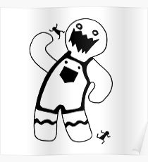 210x230 gingerbread man drawing posters redbubble - Gingerbread Man Drawing