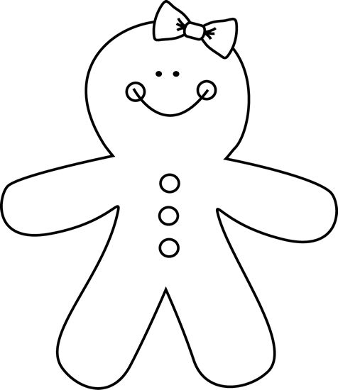 476x550 Gingerbread Man Christmasokies On Clip Art Christmas - Gingerbread Man Line Drawing