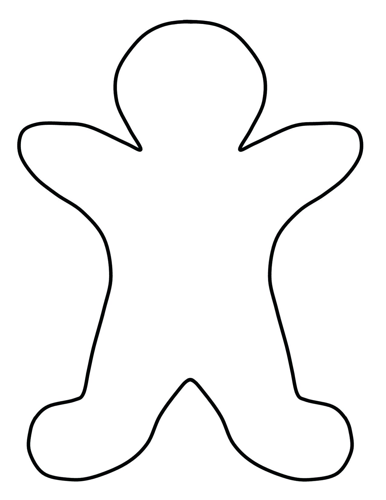 Gingerbread Man Line Drawing at PaintingValley.com | Explore collection ...