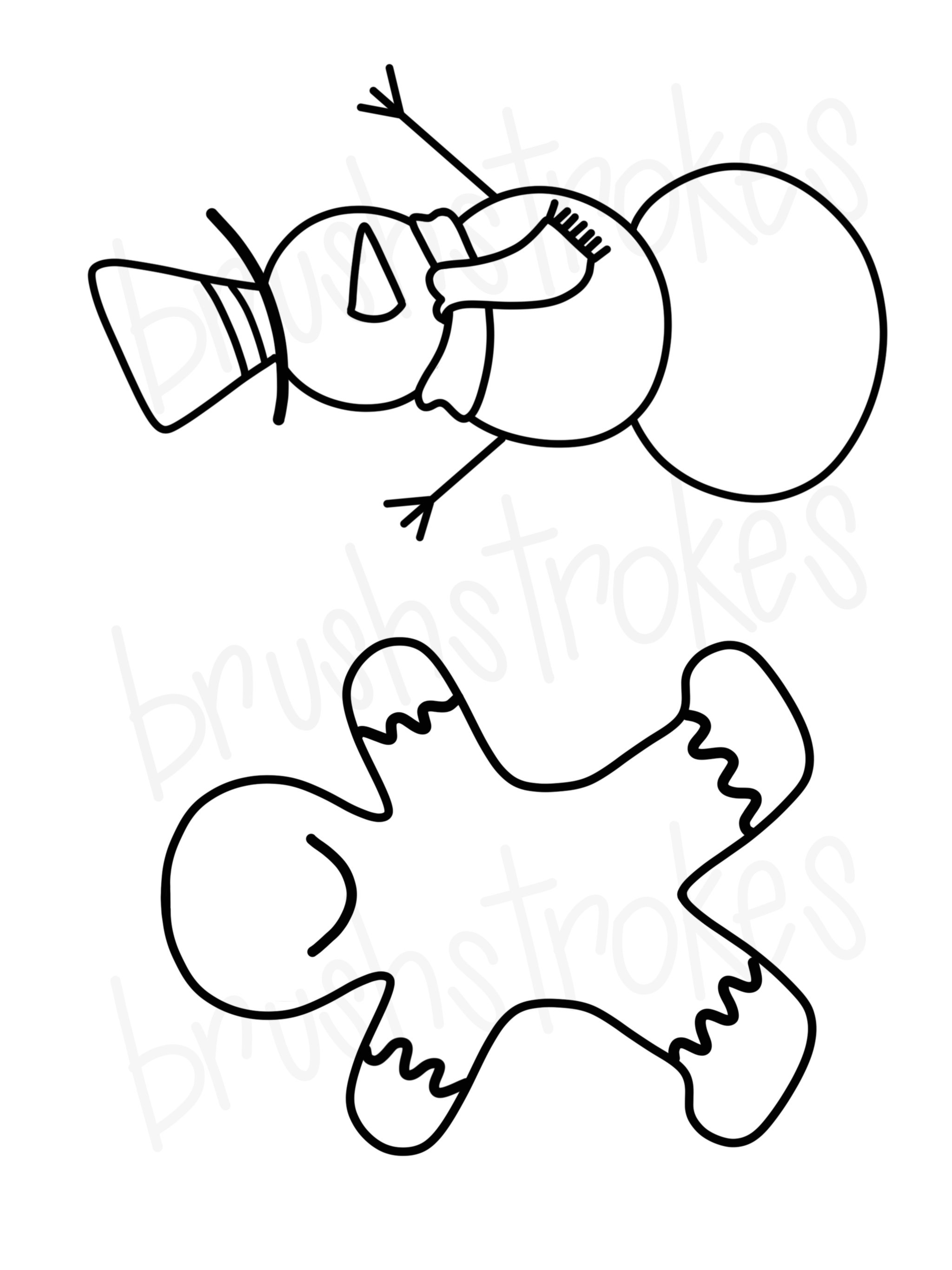 2048x2732 Snowman Gingerbread Man Coloring Book Silk Screen - Gingerbread Man Line Drawing