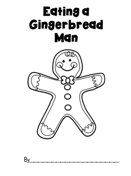 261x350 Eating A Gingerbread Man Book - Gingerbread Man Line Drawing