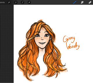 320x288 ginny weasley as i imagined while reading the books - Ginny Weasley Drawing
