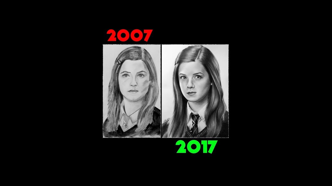 1280x720 ginny weasley bonnie wright harry potter speed drawing - Ginny Weasley Drawing