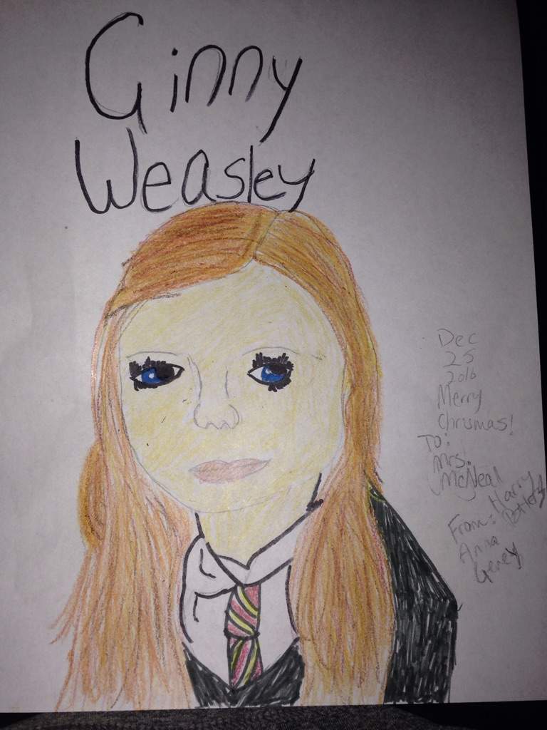 768x1024 realistic ginny - Ginny Weasley Drawing