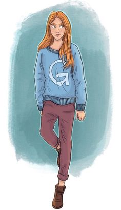 236x409 best ginny weasley harry potter images in harry - Ginny Weasley Drawing