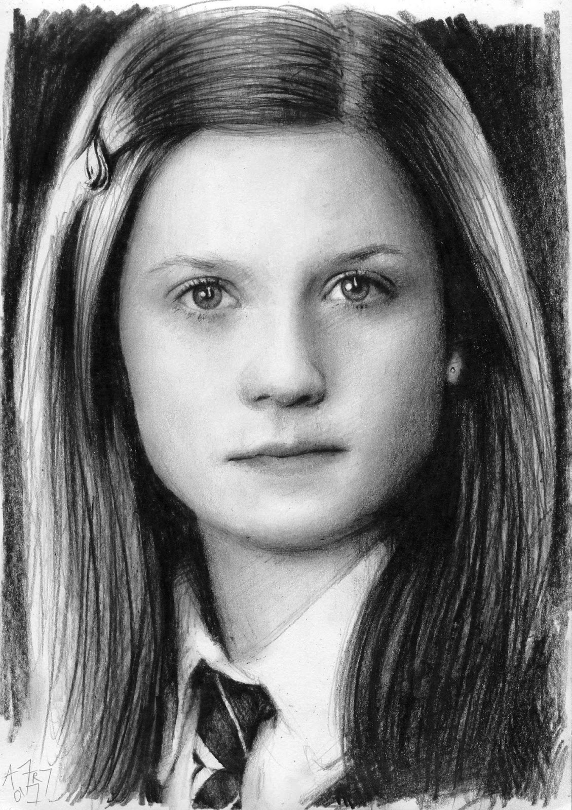 1129x1600 andrew fry`s art blog - Ginny Weasley Drawing.