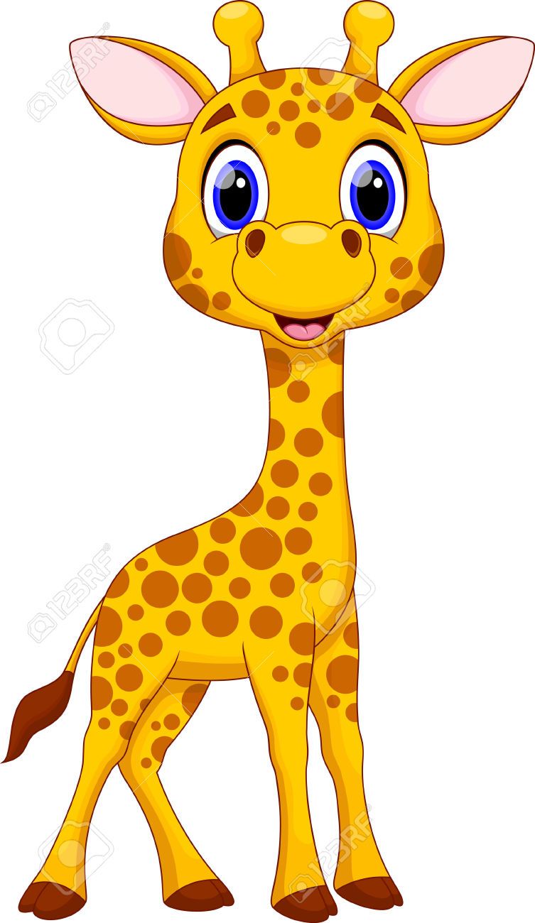 753x1300 Cartoon Giraffe Cliparts, Stock Vector And Royalty Free Cartoon - Giraffe Cartoon Drawing
