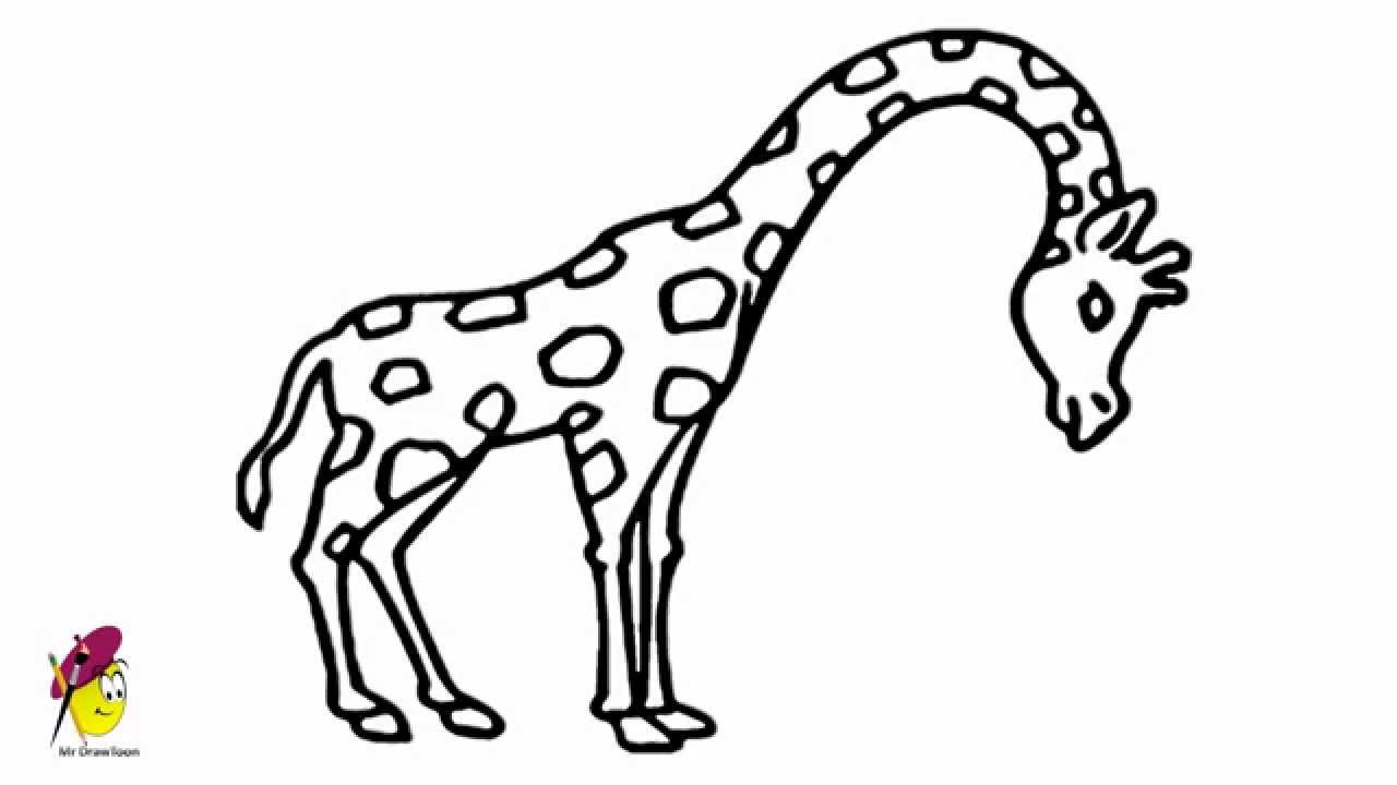 1280x720 Giraffe - Giraffe Drawing