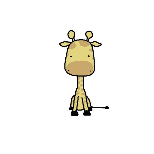 495x495 Gallery For Gt Cute Giraffe Drawings Tumblr Aprecierile Tale Pe - Giraffe Drawing Cute