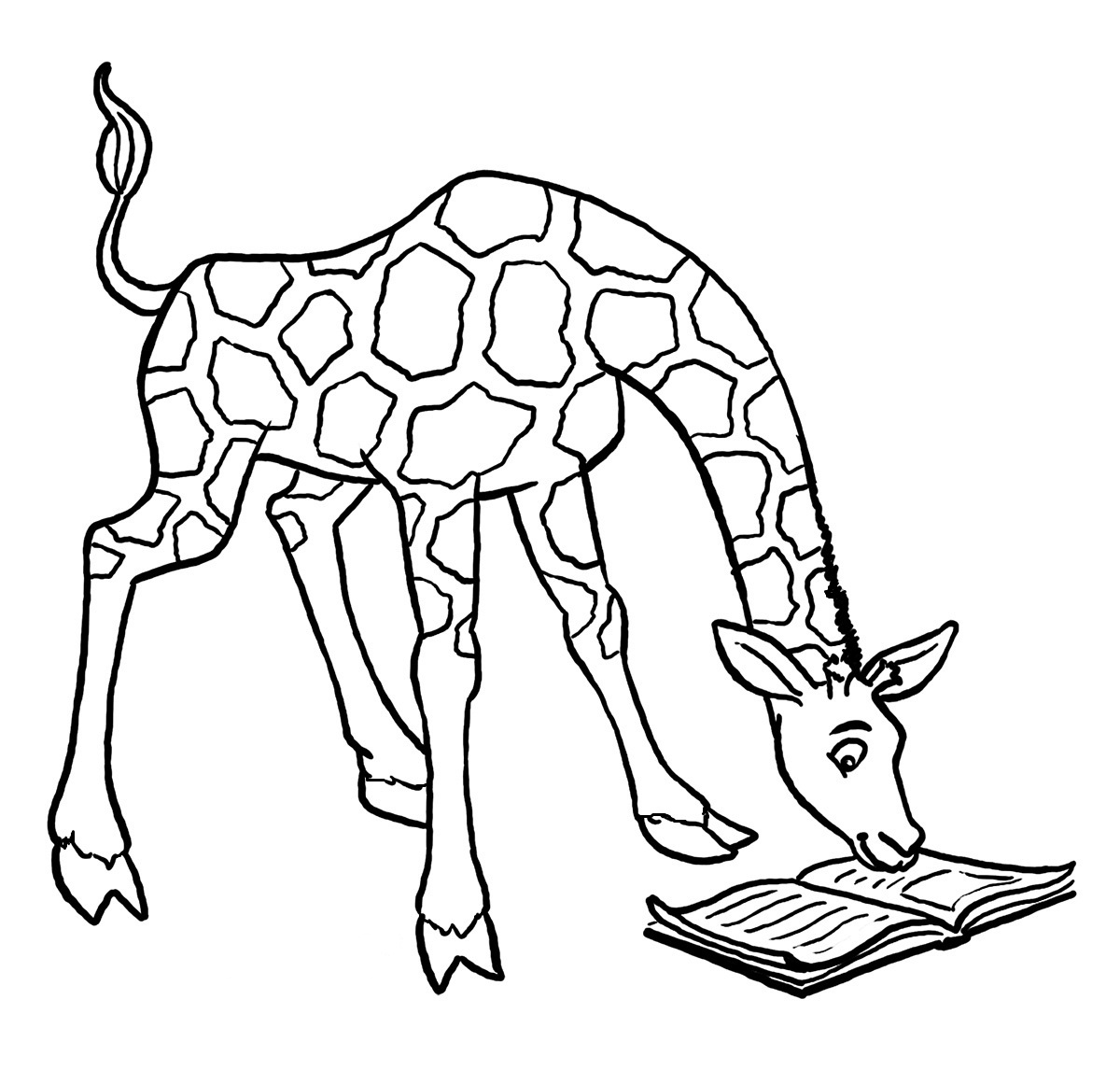 1200x1146 Giraffe Drawing Cute - Giraffe Drawing Cute