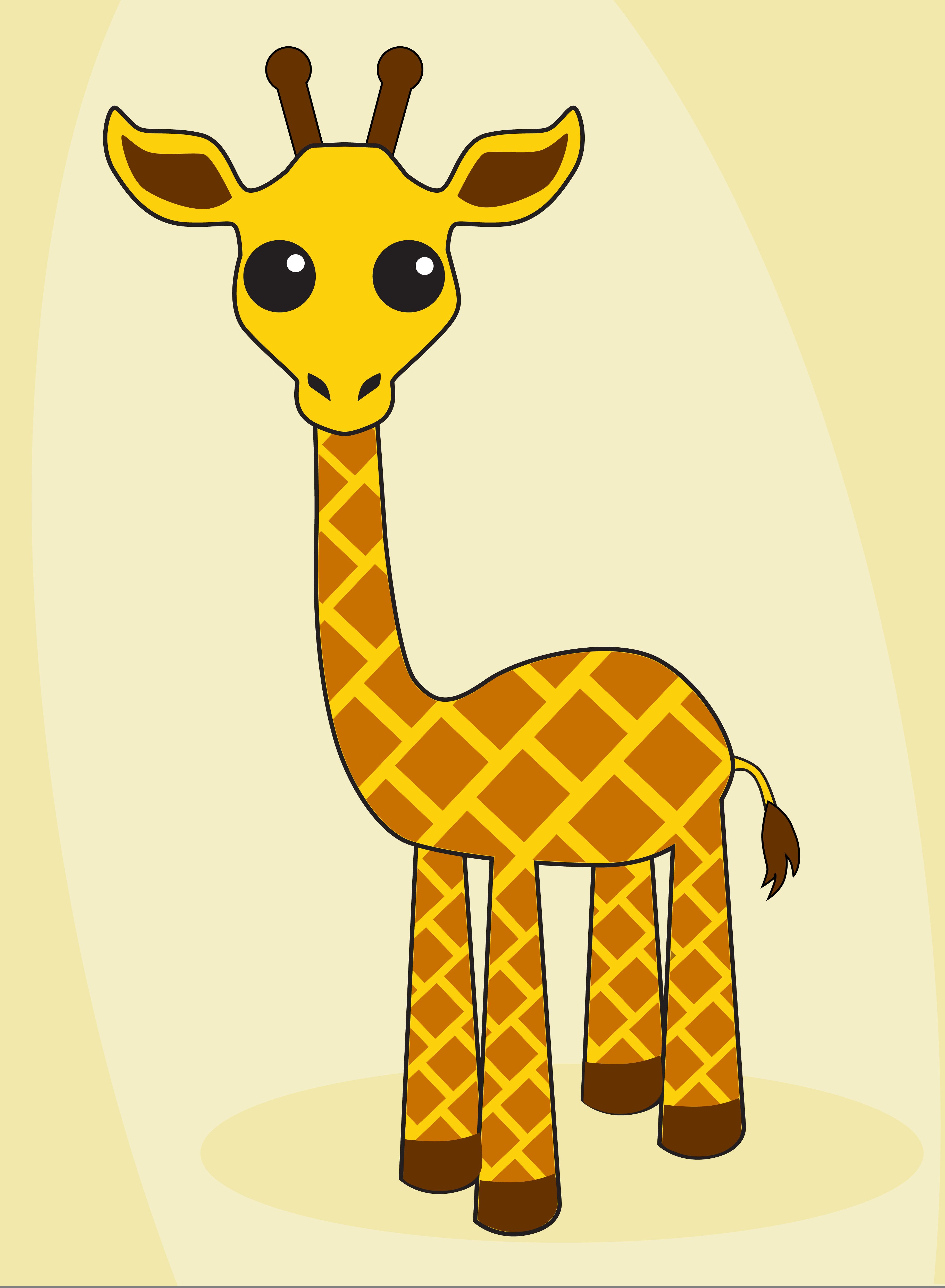 3667x5000 Largest Picture Of Giraffe For Kids Very Easy How To Draw Cute - Giraffe Drawing Cute