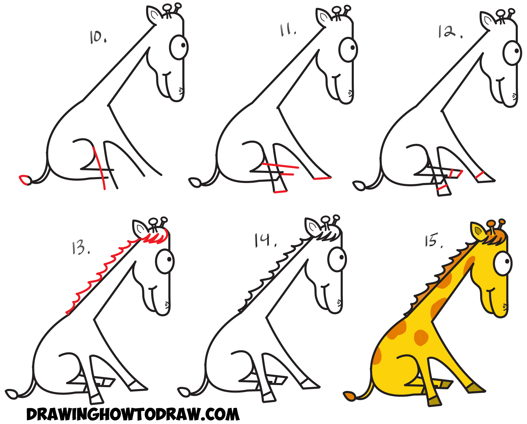 1774x1427 How To Draw A Giraffe Step - Giraffe Drawing Easy