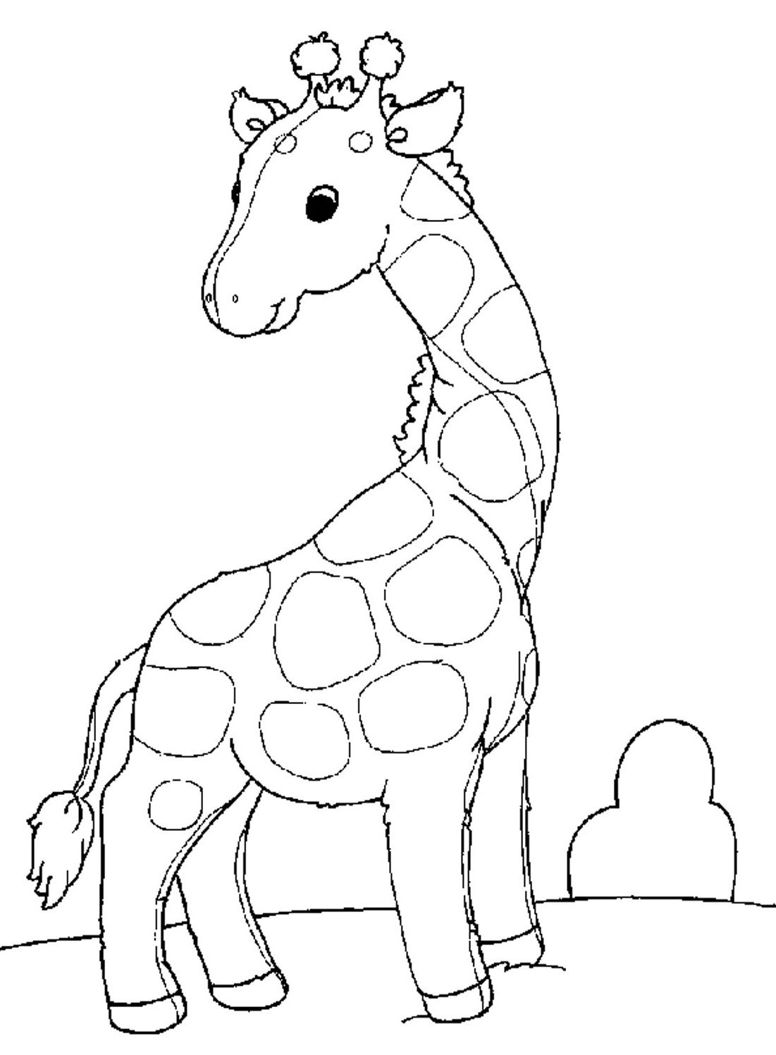 Giraffe Drawing For Kids