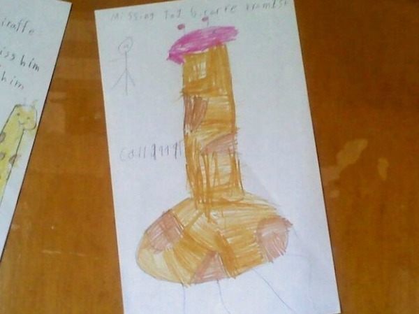 600x449 funny kids drawings of the best inappropriate drawings - Giraffe Drawing For Kids