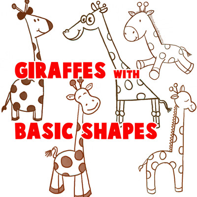 400x400 how to draw a giraffe big guide to drawing cartoon giraffes - Giraffe Drawing For Kids
