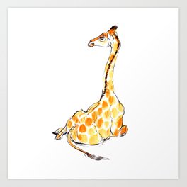 264x264 Giraffe Drawing Art Prints - Giraffe Drawing Images