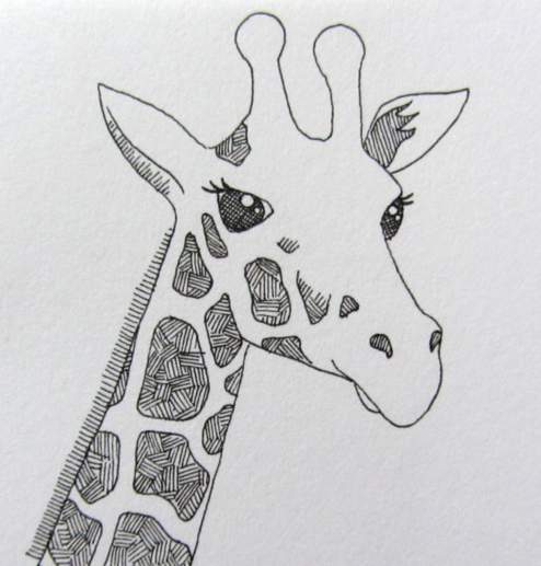 Giraffe Drawing Images at PaintingValley.com | Explore collection of ...