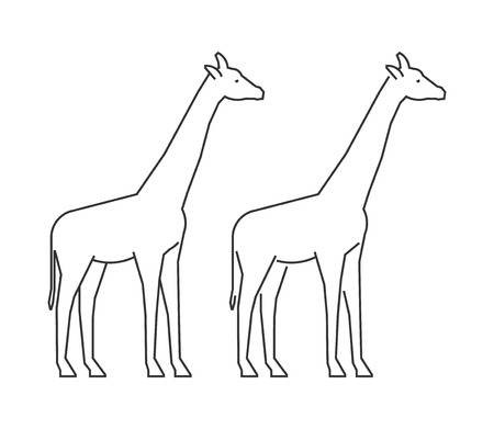 Giraffe Drawing Outline