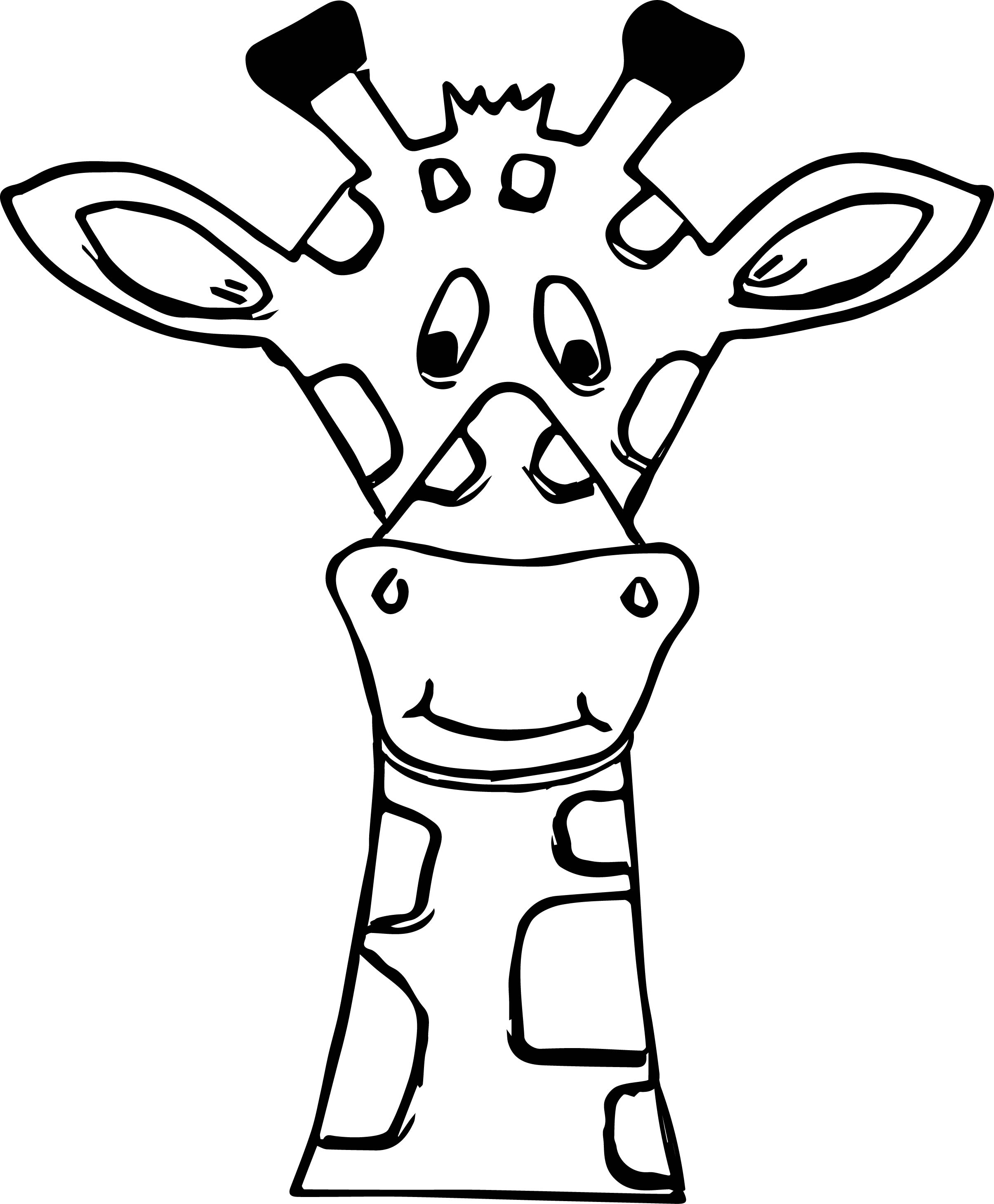 Голова жирафа для аппликации
