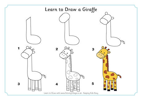460x325 Giraffe Printables - Giraffe Images Drawing