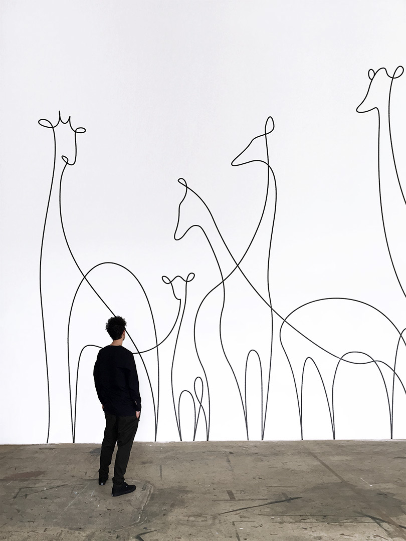 810x1080 Dft - Giraffe Line Drawing