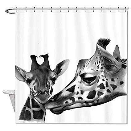 425x425 Hanhaoki Giraffe Pencil Drawing Baby Bath Shower - Giraffe Pencil Drawing