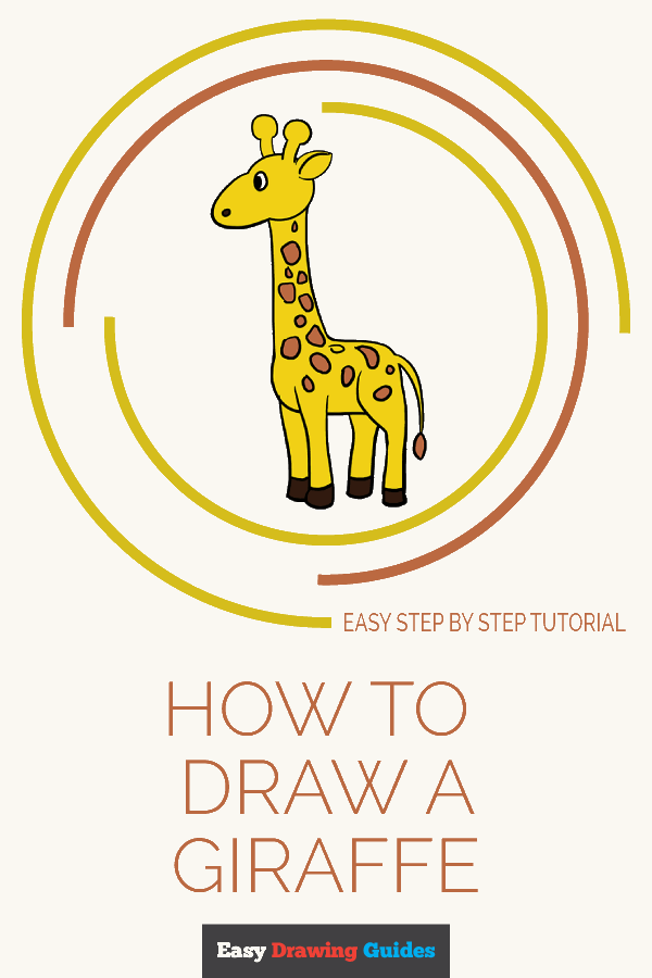 600x900 How To Draw A Giraffe Really Easy Drawing Tutorial - Giraffe Pictures Drawing