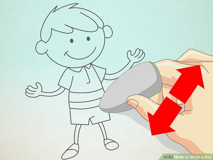 728x546 How To Draw A Boy Steps - Girl And Boy Drawing For Kids